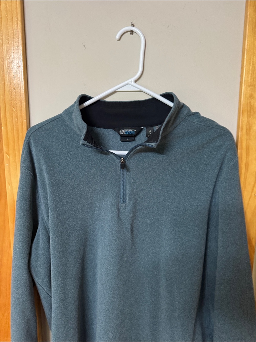 Mondetta Men's Zip-Up Sweater in Slate Teal